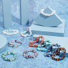 10Pcs 10 Style Unisex Natural & Synthetic Chip Gemstone Beaded Stretch Bracelets BJEW-GA0001-02-5