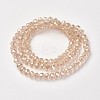 Electroplate Transparent Glass Beads Strands EGLA-A034-T4mm-T15-2