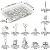 100Pcs 12 Styles Tibetan Style Zinc Alloy Pendants TIBEP-FS0001-39-4
