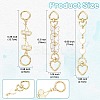 2Pcs 2 Styles Alloy Enamel Heart Butterfly Link Chain Bag Extender Chains FIND-YW0008-10A-3