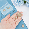 5Pcs Rack Plating Brass Micro Pave Cubic Zirconia Pendants KK-BBC0009-01-3