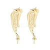 Brass Stud Earring Findings KK-M326-19G-1