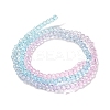 Transparent Painted Glass Beads Strands X-DGLA-A034-T1mm-A22-5