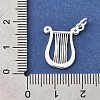 Brass Micro Pave Clear Cubic Zirconia Pendants KK-Z147-18S-3