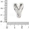 Brass Initial Beads KK-B167-27P-01Y-3
