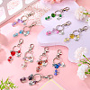 10Pcs Angel Alloy Keychains KEYC-TAC00046-5