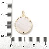 Brass Micro Pave Clear Cubic Zirconia Pendants KK-A207-10C-G-3