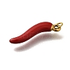 304 Stainless Steel Enamel Pendants STAS-R153-19G-2