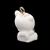 Flocky Opaque Resin Pendants LS-FIND-C040-03B-2