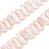 Electroplated Glass Pearl Beads Strands GL-CBA64F3-01D-1