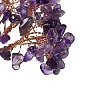 Natural Amethyst Chips Tree Decorations DJEW-M012-01G-3