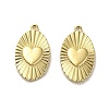 304 Stainless Steel Pendants STAS-L022-124G-1