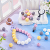 50Pcs Food Grade Eco-Friendly Silicone Beads SIL-TA0002-89B-6
