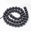 Natural Black Tourmaline Beads Strands G-R446-10mm-19-2