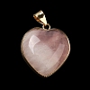 Natural Rose Quartz Pendants G-K335-04G-16-3