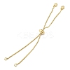 1MM Brass Box Chain Slider Bracelet Making MAK-K024-07G-3