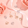 8Pcs 2 Colors 304 Stainless Steel Pendants STAS-UN0030-36-3