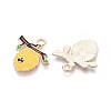 Alloy Enamel Pendants ENAM-T022-61A-2
