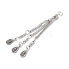 Tibetan Style Alloy Curb Chain Tassel Big Pendants X-FIND-I025-01E-2
