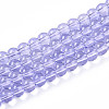 Baking Paint Transparent Glass Beads Strands DGLA-N006-6mm-06-1