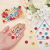 60Pcs 5 Colors Dyed Synthetic Turquoise European Beads SPDL-AR0001-04-3