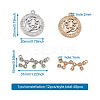 4 Sets 4 Styles Zinc Alloy Jewelry Pendant FIND-CD0001-09-5