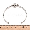 304 Stainless Steel Leaf Cuff Bangle Making LS-STAS-F366-10C-P-2