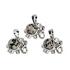 Natural Dalmatian Jasper Pendants G-I374-A-P18-1