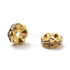 Iron Rhinestone Spacer Beads RB-A007-6MM-G-1