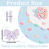 50Pcs 5 Colors Resin Cartoon Bowknot Cabochons FIND-SC0019-58-2