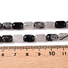 Natural Black Tourmalinated Quartz Beads Strands G-G980-47-5