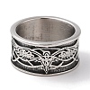 Viking Odins Raven Norse Wolf Finger Rings RJEW-U005-01E-AS-2