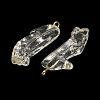 Transparent Resin Rhinestone Pendants RESI-Q021-01C-2