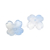 Two Tone Transparent Glass Bead Caps GLAA-Z020-02-3