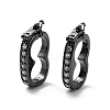 Rack Plating Brass Micro Pave Cubic Zirconia Twister Clasps ZIRC-I012-16B-RS-1