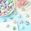 70Pcs UV Plating Rainbow Iridescent Acrylic Beads PACR-CJ0001-30-5