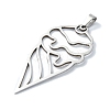 Non-Tarnish 304 Stainless Steel Pendants STAS-C097-15P-2