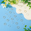 24Pcs 2 Colors Brass Linking Rings KK-TA0003-07-4