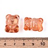 Baking Paint Transparent Glass Beads DGLA-N018-02H-4