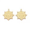 304 Stainless Steel Christmas Snowflake Pendants STAS-T067-38G-1