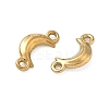 304 Stainless Steel Crescent Moon Links Connector Charms STAS-D211-02G-2