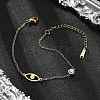 201 Stainless Steel Cable Chain Bracelets BJEW-H205-01B-G-1