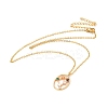 Colorful Cubic Zirconia Constellation Pendant Necklace NJEW-H166-01A-1