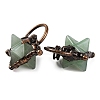 Natural Green Aventurine Merkaba Star Pendants G-C144-02R-04-2