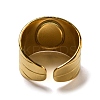 Ion Plating(IP) 304 Stainless Steel Open Cuff Rings STAS-Z060-16G-4