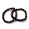 Natural Tiger Eye Beaded Stretch Bracelets BJEW-F414-02B-05-1