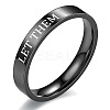 Word Let Them 201 Stainless Steel Finger Rings FS-WGDEB2A-06-1