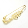Alloy Glass Rhinestone Brooches JEWB-G001-13-2