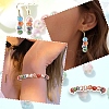 40Pcs 8 Colors Handmade Gold Sand Lampwork Beads LAMP-YW0001-22-6