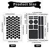 8Pcs 2 Styles PEVA Rubber Anti-Slip Hexagonal Phone Grip Tape Stickers for Phones AJEW-SP0002-64C-02-2
